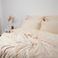 Lenjerie de pat Relaxe Home TEP Stripe Satin Champagne 200x220 (019330) imaginea #2 — magazin online Desire.md