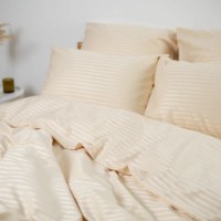 Lenjerie de pat Relaxe Home TEP Stripe Satin Champagne 200x220 (019330) imaginea #4 — magazin online Desire.md