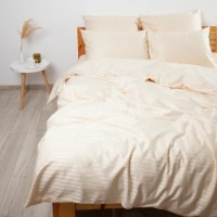 Lenjerie de pat Relaxe Home TEP Stripe Satin Champagne 200x220 (019330) imaginea #5 — magazin online Desire.md