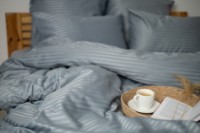 Lenjerie de pat Relaxe Home TEP Stripe Satin Lunar 200x220 (019329) imaginea #2 — magazin online Desire.md