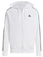 Hanorac pentru bărbați Adidas Essentials 3 Stripes White/Olive Strata, s.L