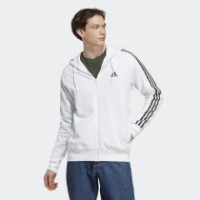 Hanorac pentru bărbați Adidas Essentials 3 Stripes White/Olive Strata, s.M imaginea #2 — magazin online Desire.md