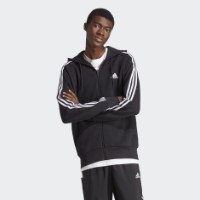 Мужская толстовка Adidas Essentials French Terry 3S Black/White, s.L фото №2 — интернет-магазин Desire.md