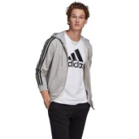 Hanorac pentru bărbați Adidas Essentials French Terry Medium Grey Heather/Black, s.M imaginea #2 — magazin online Desire.md