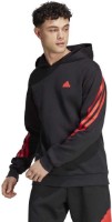 Hanorac pentru bărbați Adidas M Fi 3S Hd Black/Red, s.S imaginea #2 — magazin online Desire.md