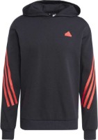 Hanorac pentru bărbați Adidas M Fi 3S Hd Black/Red, s.XL