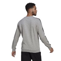 Мужская толстовка Adidas Sweater Essentials Fleece 3S Medium Grey Heather/Black, s.XL фото №3 — интернет-магазин Desire.md