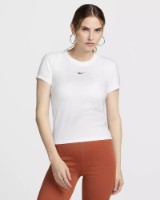 Tricou de dame Nike W Nsw Nk Chll Knt Md Crp White/Black, s.XL