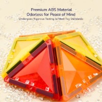 Set de construcție Mideer Colorful Magnetic Tiles 20pcs (MD6396) imaginea #3 — magazin online Desire.md