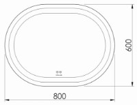 Oglindă baie VOLLE Luna Ovalado (1648.54146800) imaginea #3 — magazin online Desire.md
