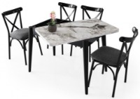 Masă pentru bucătărie Mobiland Dolunay Efes/Black imaginea #3 — magazin online Desire.md