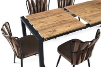 Обеденный стол Mobiland Silva Atlantic Pine/Black фото №6 — интернет-магазин Desire.md