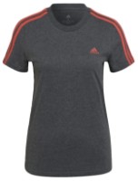 Женская футболка Adidas Shirt 3 Stripes Dark Grey Heather/Semi Turbo, s.M фото №1 — интернет-магазин Desire.md