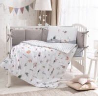 Lenjerie de pat pentru copii Perina Forest Baby (FB3-01.1) Grey