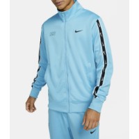 Мужская олимпийка Nike M Nsw Repeat Sw Pk Tracktop Baltic Blue/Black, s.M