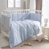 Lenjerie de pat pentru copii Perina Teddy Sateen Collection (ТДСК6-01.10) Blue