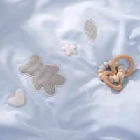 Lenjerie de pat pentru copii Perina Teddy Sateen Collection (ТДСК6-01.10) Blue imaginea #2 — magazin online Desire.md