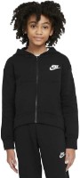 Hanorac pentru copii Nike G Nsw Club Flc Fz Hoodie Lbr Black/White, s.XL imaginea #2 — magazin online Desire.md