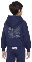 Hanorac pentru copii Nike K Nk C.O.B. Po Hoodie Midnight Blue Navy/White, s.XS imaginea #2 — magazin online Desire.md
