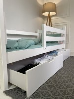 Ladă pentru pat pentru copii Goydalka 160x80cm (1B998-1) White