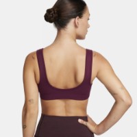 Топ Nike W Nk Alate All U Rib Bra Bordeaux/White, s.M фото №2 — интернет-магазин Desire.md