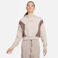 Hanorac damă Nike W Nsw Air Os Mod Crop Flc Hd Fossil Stone/Plum Eclipse, s.M imaginea #2 — magazin online Desire.md