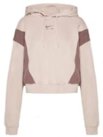 Hanorac damă Nike W Nsw Air Os Mod Crop Flc Hd Fossil Stone/Plum Eclipse, s.XS