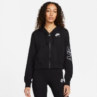 Hanorac damă Nike W Nsw Air Flc Top Fz Black, s.XL