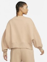 Hanorac damă Nike W Nsw Style Flc Crew Oos Beige/Cream, s.XS imaginea #2 — magazin online Desire.md