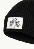 Căciulă Jack Wolfskin Badge Beanie Black imaginea #2 — magazin online Desire.md