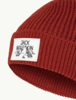 Căciulă Jack Wolfskin Badge Beanie Intense Rust imaginea #5 — magazin online Desire.md