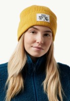 Căciulă Jack Wolfskin Badge Beanie Mustard imaginea #2 — magazin online Desire.md