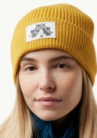 Căciulă Jack Wolfskin Badge Beanie Mustard imaginea #3 — magazin online Desire.md