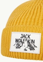 Căciulă Jack Wolfskin Badge Beanie Mustard imaginea #4 — magazin online Desire.md