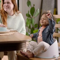 Scaun de masa booster Ingenuity Simplicity Seat Easy Clean Gri (16986) imaginea #4 — magazin online Desire.md