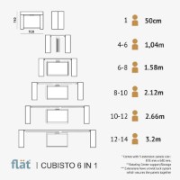 Обеденный стол Flat Cubisto 6in1 3200mm Grey/Beige фото №2 — интернет-магазин Desire.md