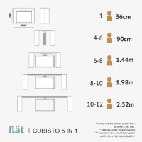Обеденный стол Flat Cubisto 5in1 2600mm Stejar Deschis фото №5 — интернет-магазин Desire.md