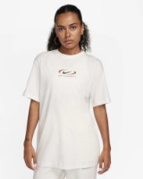 Женская футболка Nike W Nsw Tee Bf Prnt Swsh Sail, s.S фото №1 — интернет-магазин Desire.md