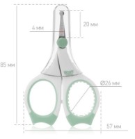 Foarfece pentru copii cu protectie Roxy Kids (RPS-002-M) Mint imaginea #3 — magazin online Desire.md