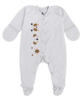 Salopetă-slip pentru copii Minikin Happy Baby 50cm Light Gray (242840150)