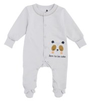 Salopetă-slip pentru copii Minikin Happy Baby 62cm Light Gray (242860162)