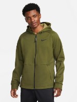 Hanorac pentru bărbați Nike Pro Therma-Fit Khaki Green/Pilgrim/Black, s.M imaginea #1 — magazin online Desire.md