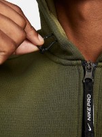 Hanorac pentru bărbați Nike Pro Therma-Fit Khaki Green/Pilgrim/Black, s.M imaginea #3 — magazin online Desire.md