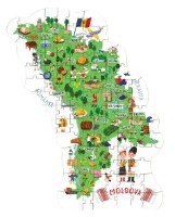 Puzzle Dodo 100 Map of Moldova (300634)