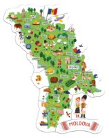 Puzzle Dodo 16 Map of Moldova (200283)