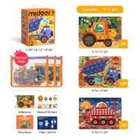 Puzzle Mideer 3in1 Level Up 2 (MD1476) imaginea #2 — magazin online Desire.md