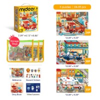 Puzzle Mideer 3in1 Level Up 3 (MD1478) imaginea #2 — magazin online Desire.md