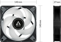 Ventilator de carcasă Arctic P14 PWM PST A-RGB Black imaginea #4 — magazin online Desire.md