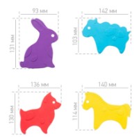 Mini covorașe de baie Roxy Kids Animals 15pcs (RBM-015-AN) imaginea #6 — magazin online Desire.md