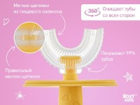 Periuta de dinti pentru copii Roxy Kids Crab Yellow (RTM-005-Y) imaginea #3 — magazin online Desire.md